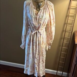 STINE GOYA Cream Button-Down Dress